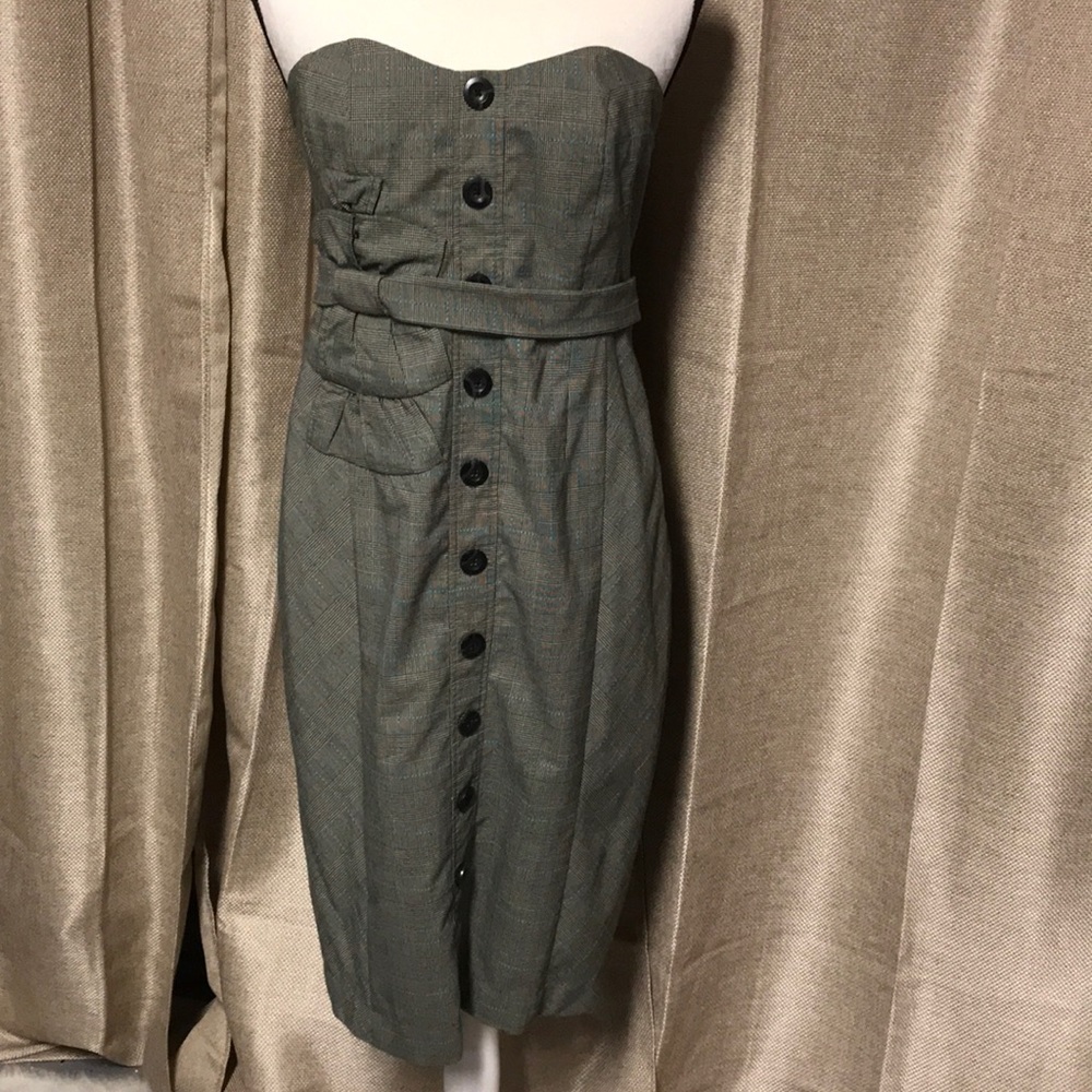 Anthropology Floreat Strapless Dress Sz 6